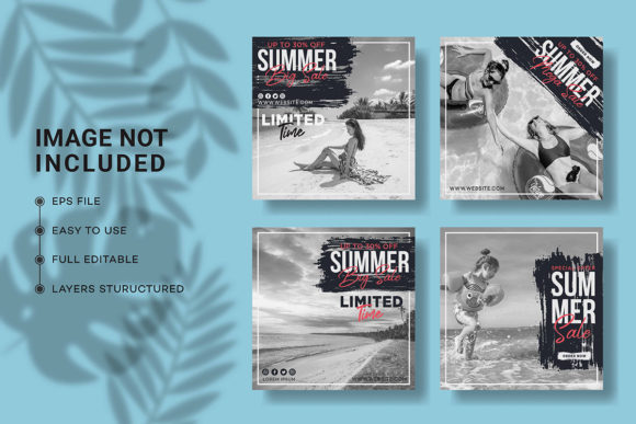 Download Summer Social Media Post Collection - Premium Resources