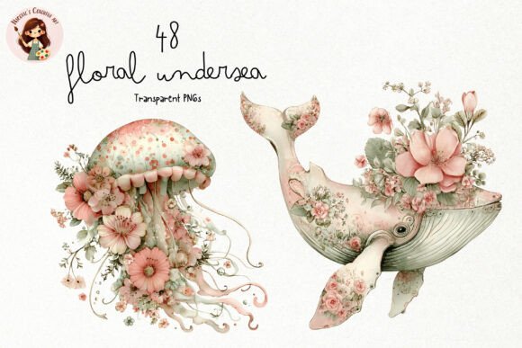 Download Watercolor Floral Undersea PNG Clipart - Premium Resources